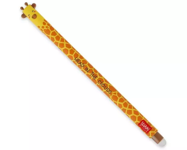 Legami Gelschreiber Giraffe löschbar, 0.7 mm, Schwarz