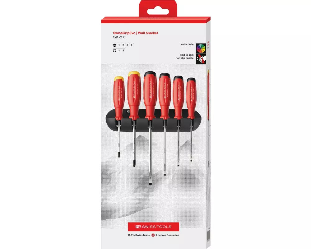 PB Swiss Tools Schraubenzieher-Set SwissGrip Evo PB 38244.H CBB