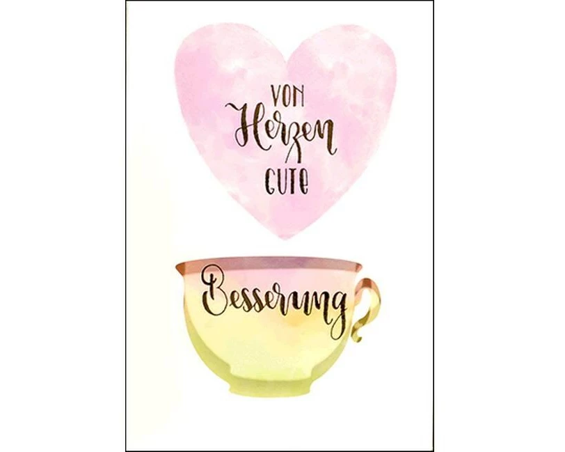 ABC Grusskarte Gute Besserung 12.5 x 17.6 cm