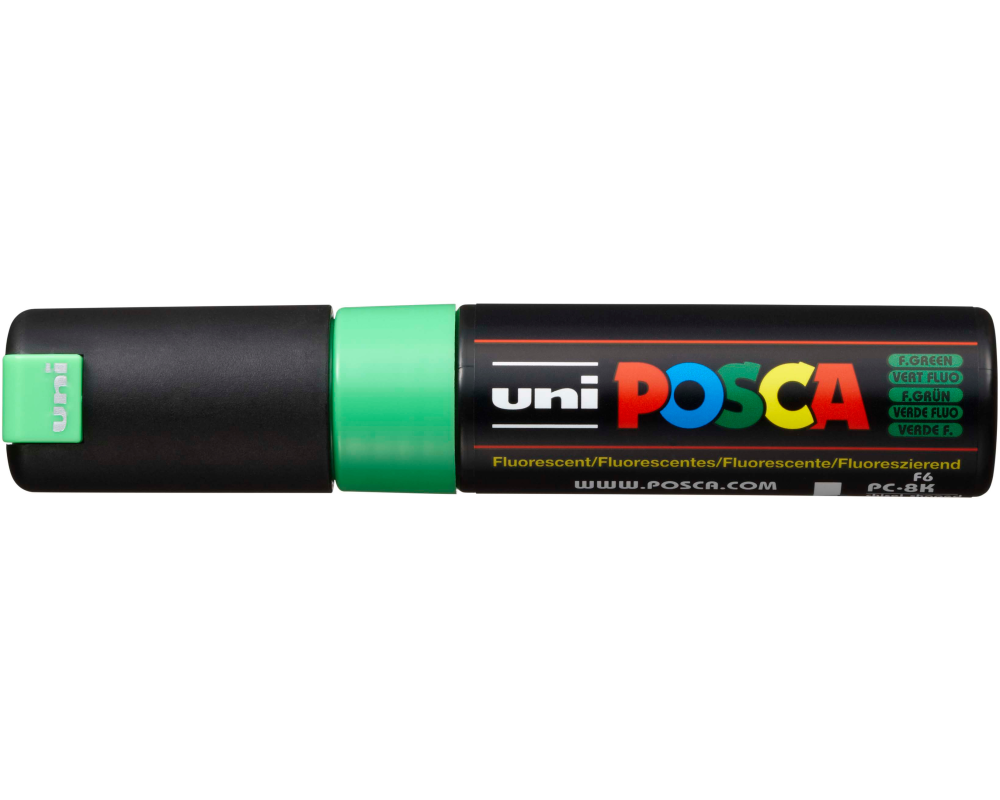 UNI-BALL Posca Marker 8mm PC8K F.GREEN fluo grün, Keilspitze