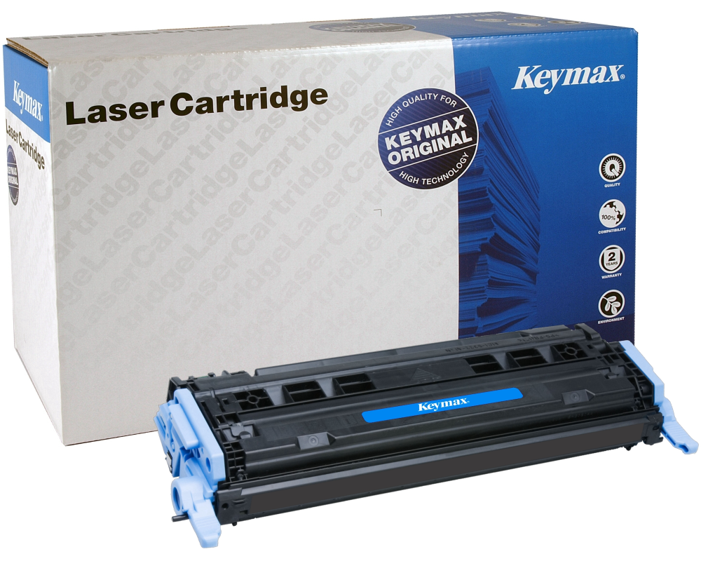 KEYMAX RMC-Toner-Modul schwarz Q6000AKEY zu HP CLJ 2600 2500 Seiten