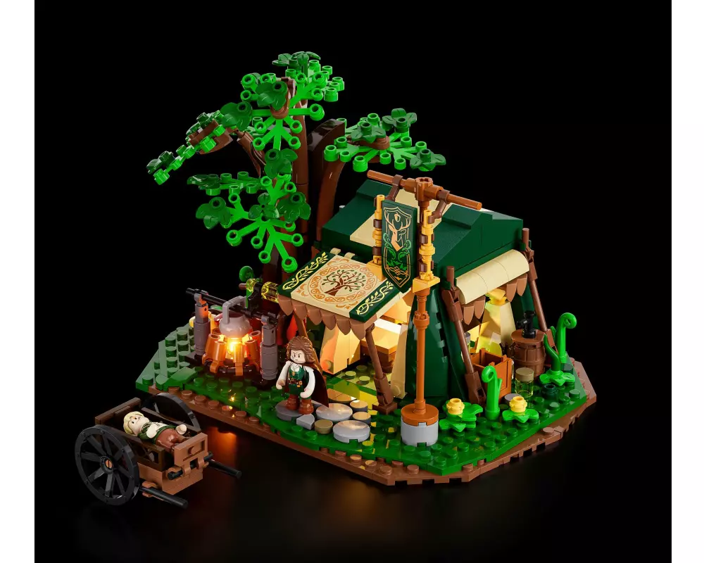 Lumibricks Waldhütte Kunststoffbausatz mit Beleuchtung