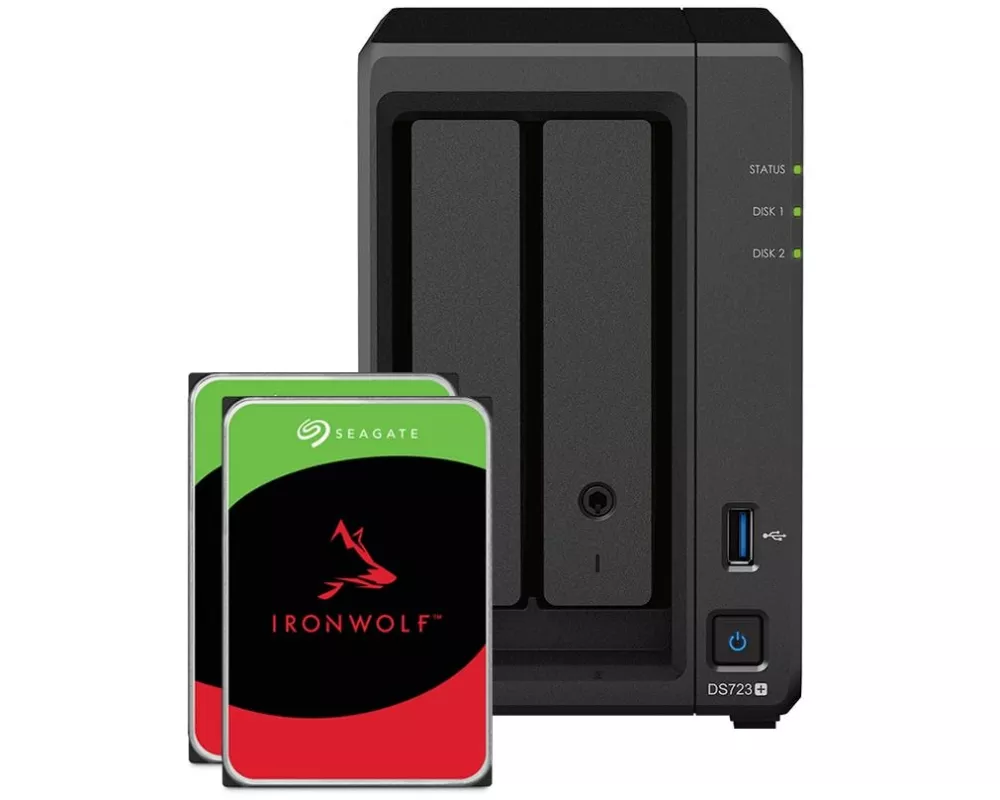 Synology NAS DiskStation DS723+ 2-bay Seagate Ironwolf 4 TB