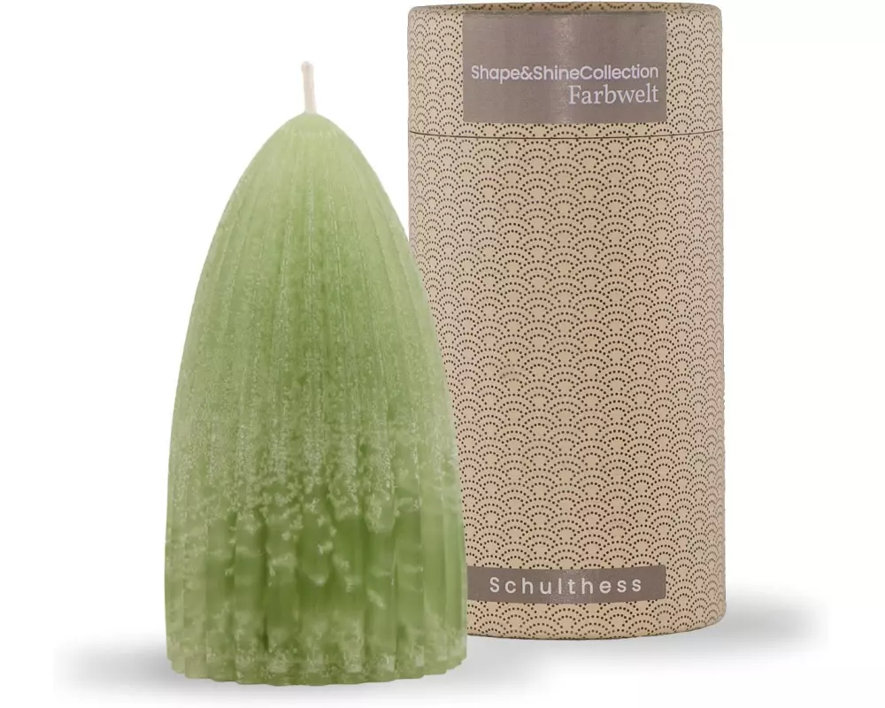Schulthess Kerzen Duftkerze Shape & Shine, 6.5 x 13 cm, Bergkräuter