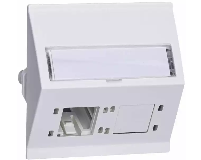 R&M Netzwerkdose EDIZIOdue 60 x 60, 2 Port leer Kombi ws Cat 6A