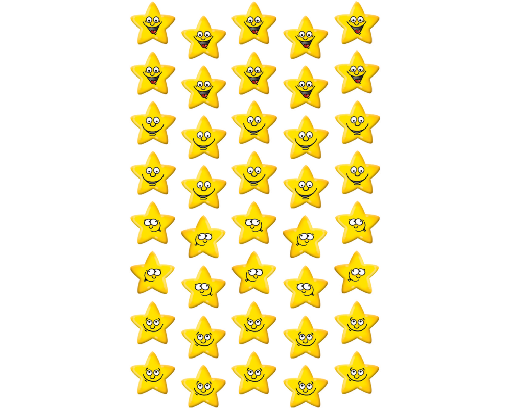 Z-DESIGN Sticker Kids 53191 Sterne lachend 3 Stück