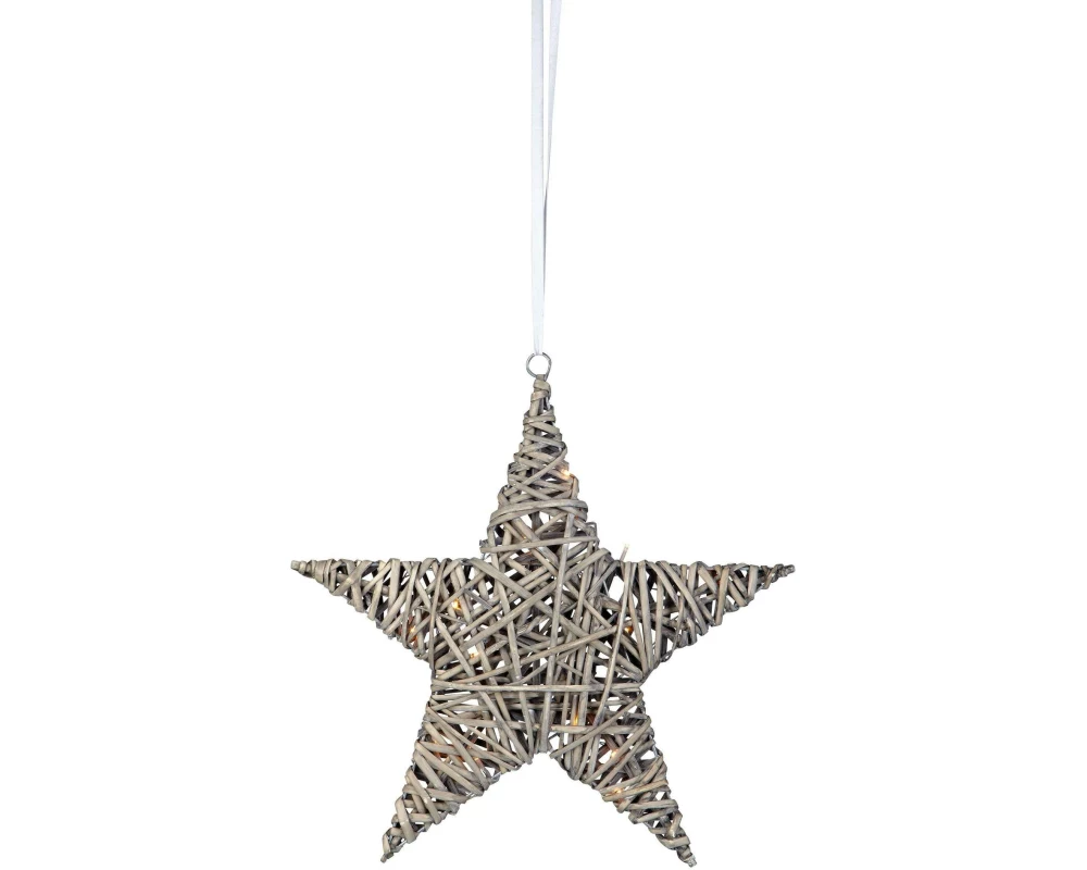 Markslöjd Fensterhänger BODANE Sterne 40 cm Grau