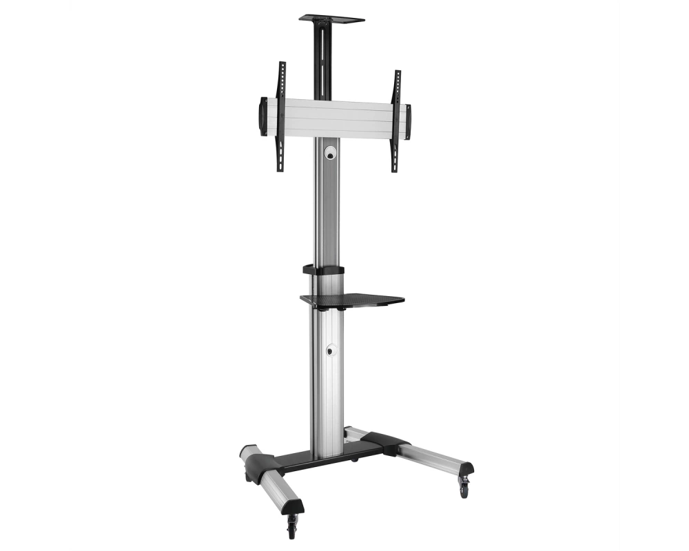 ROLINE LCD-/TV-Rollständer, 37-70 Zoll, bis 50 kg, silberfarben