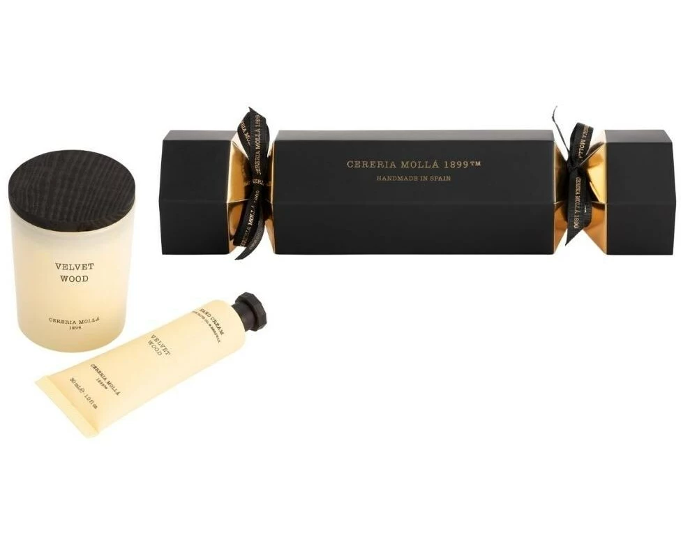 Cerería Mollá Giftset Cracker Velvet Wood Velvet Wood