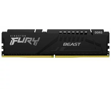 Kingston FURY Beast, 64GB, 6000MT/s, DDR5, CL40, DIMM, Kit of 4, Black, XMP