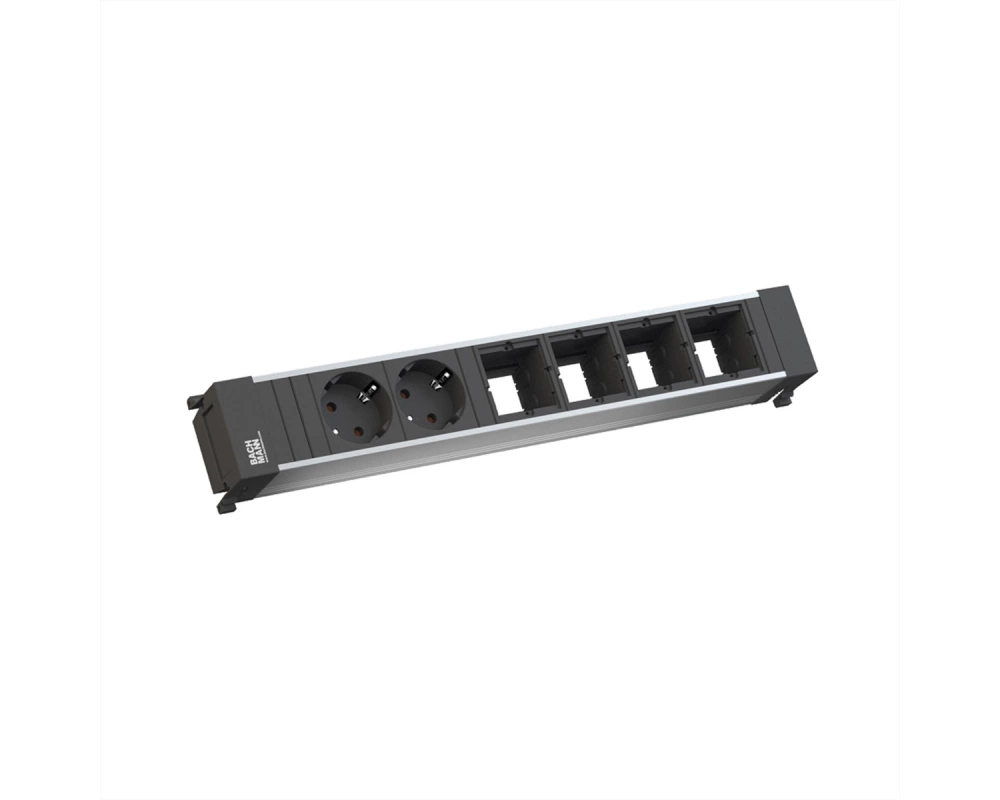 BACHMANN POWER FRAME Large 2x Schutzkontakt 4x ABD