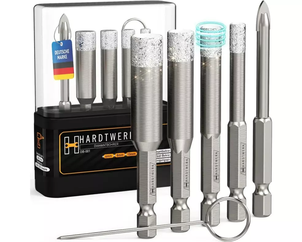 Hardtwerk Fliesenbohrer-Set 6-teilig