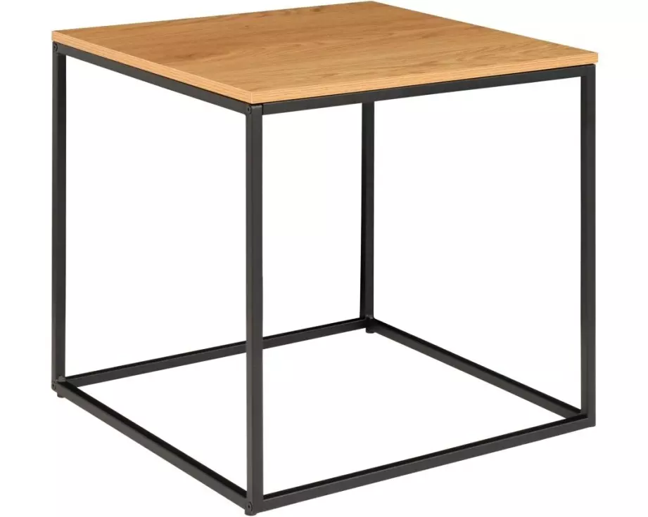 House Nordic Beistelltisch Vita 45 x 45 cm, Nature/Schwarz