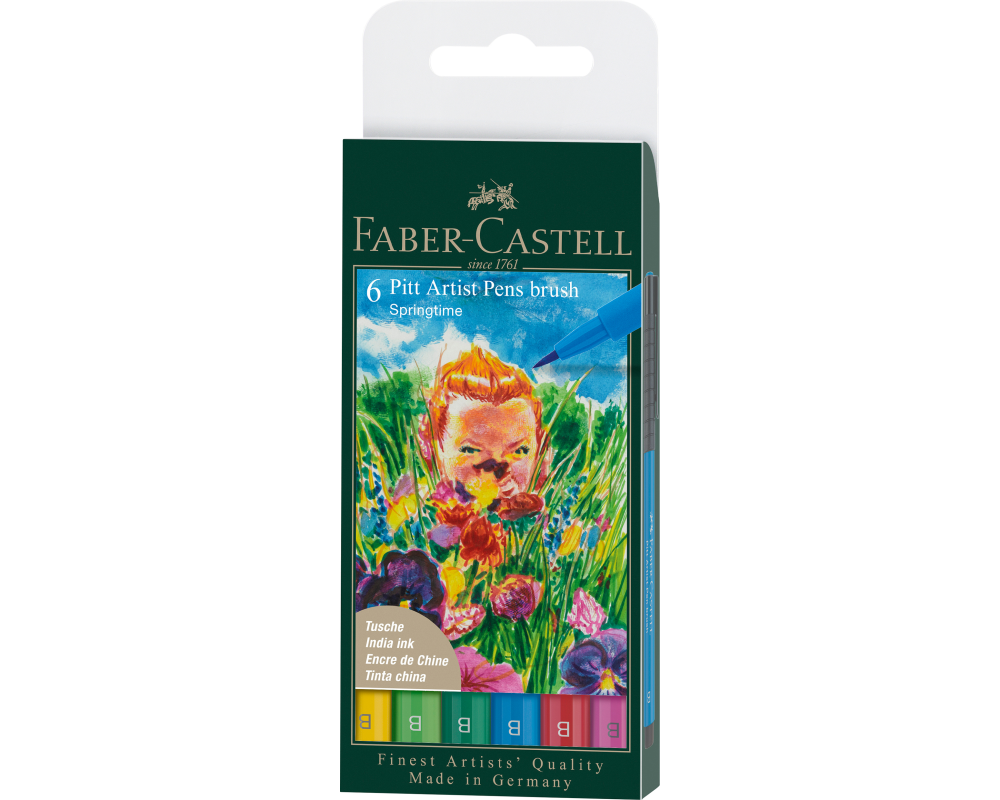 FABER-CASTELL Artist Pen Tuschestift 167177 Springtime 6 Stk.