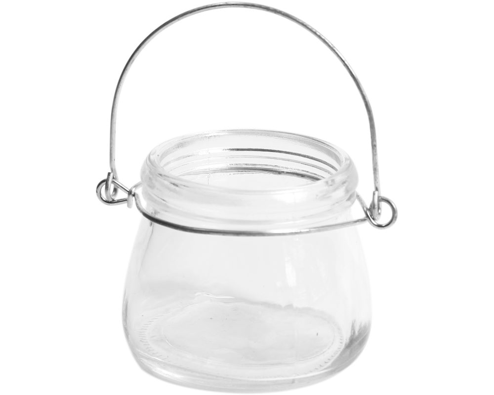 I AM CREATIVE Teelichtglas 5100.28 mit Bügel Durchmesser 7.3x6cm