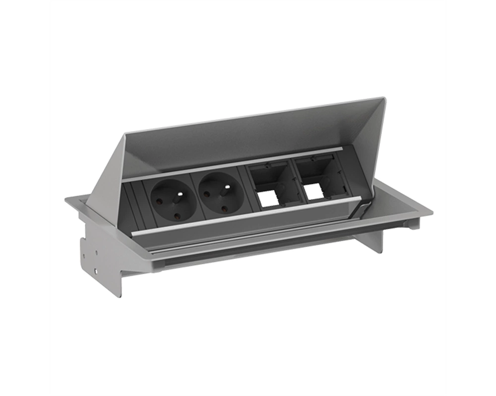 BACHMANN CONEO Set 2xUTE 2xCM 0,2m GST18 weissaluminium
