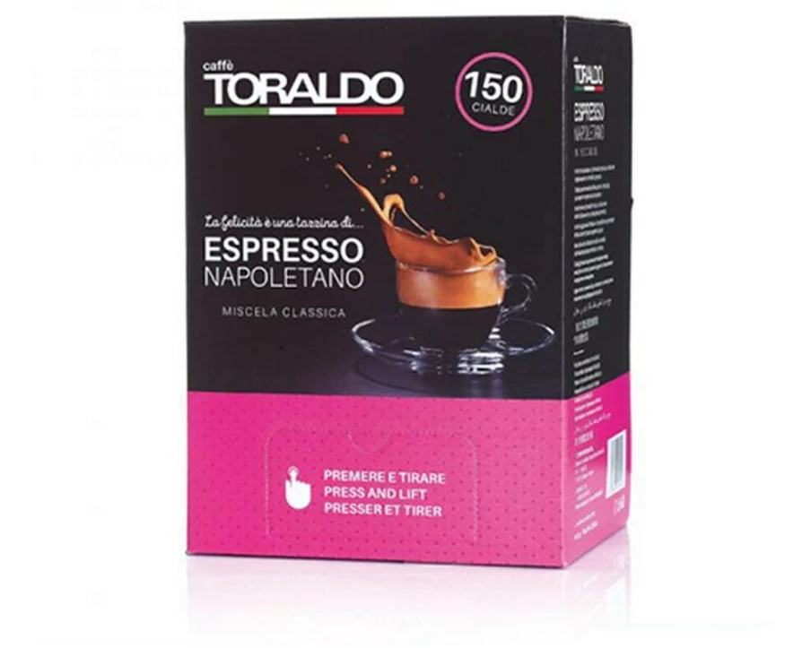 Caffè Toraldo Kaffeepads ESE Pads Miscela Classica 150 Stück