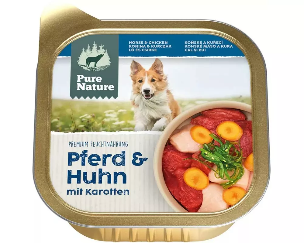 Pure Nature Nassfutter Pferd&Huhn, 150 g