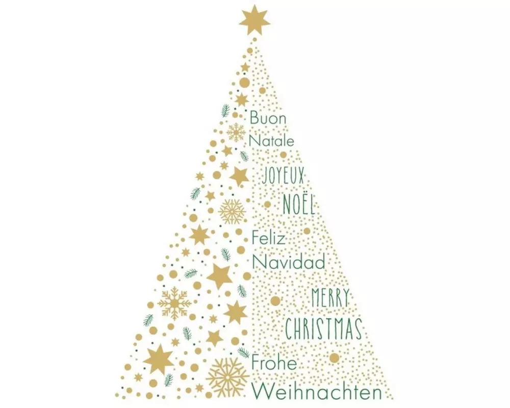 ABC Weihnachtskarte