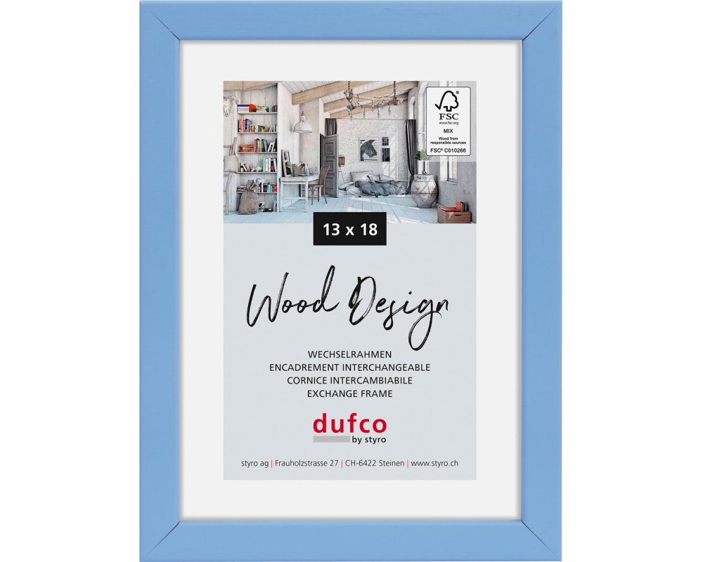 DUFCO Bilderrahmen Hay 13x18cm 1610.81061 hellblau