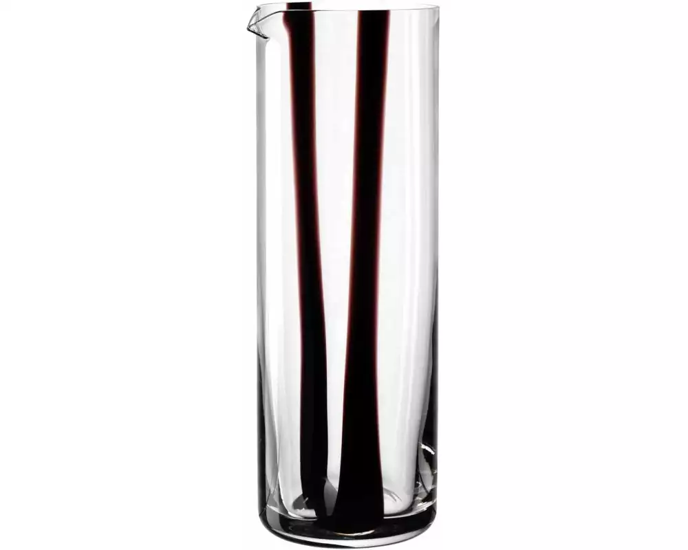 Leonardo Krug Banda Nera 1 l, 1 Stück, Schwarz/Transparent/Weiss