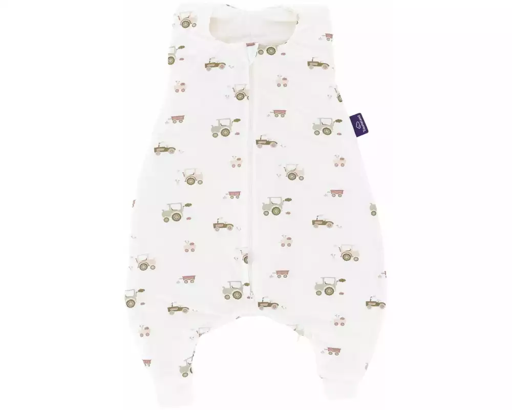 Träumeland Baby-Ganzjahrschlafsack Jumper Little Farm grün Grösse 74