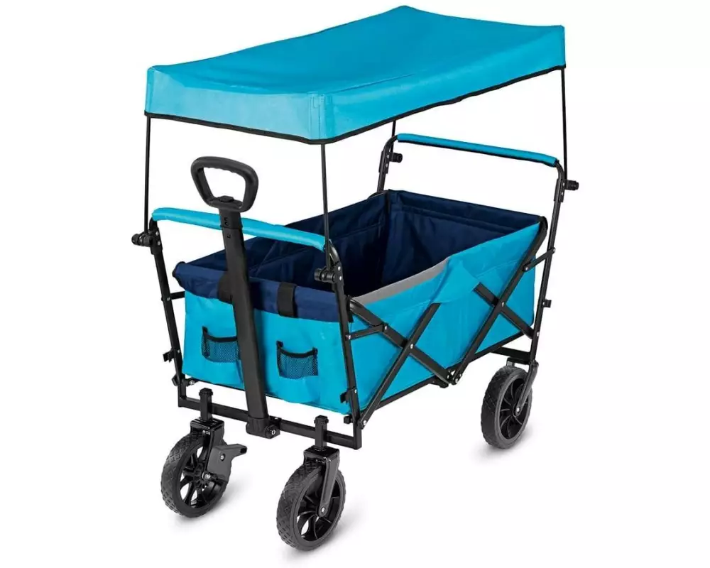 EASYmaxx Bollerwagen Blau