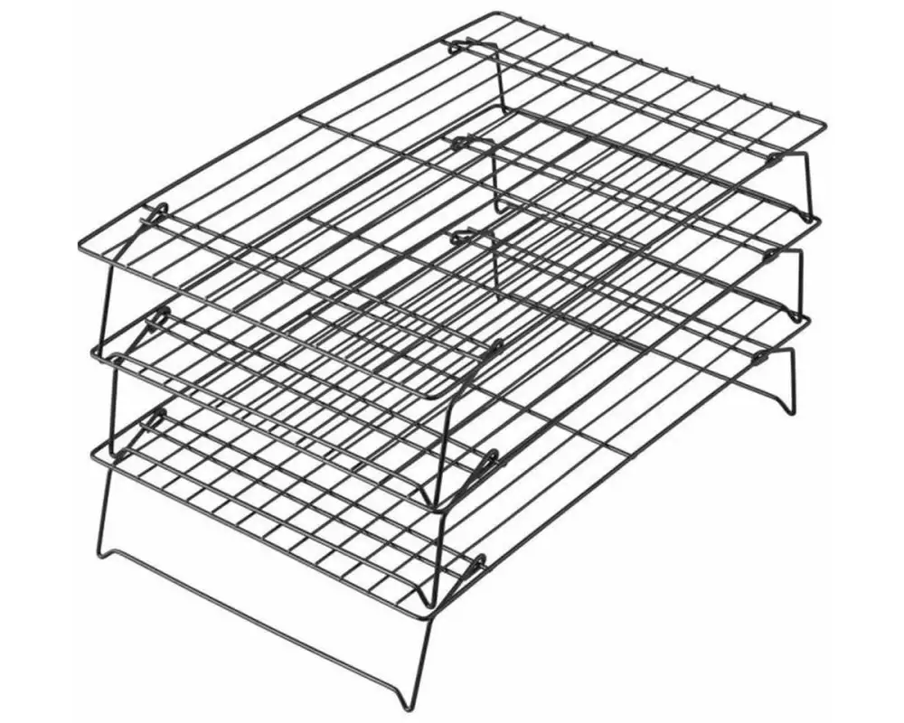 BackshopSchweiz Abkühlgitter 3-teilig Eckig