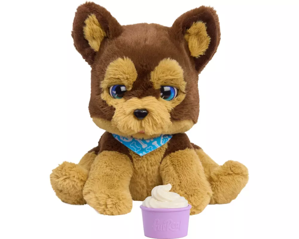 furReal FurReal Benny the Kiss & Cuddle Puppy Interaktiv, Braun