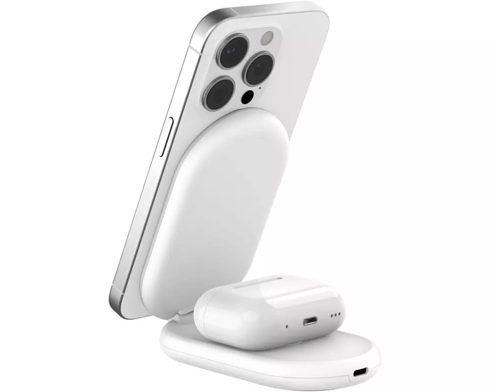 Belkin Wireless Charger Boostcharge klappbar Weiss inkl. Netzteil