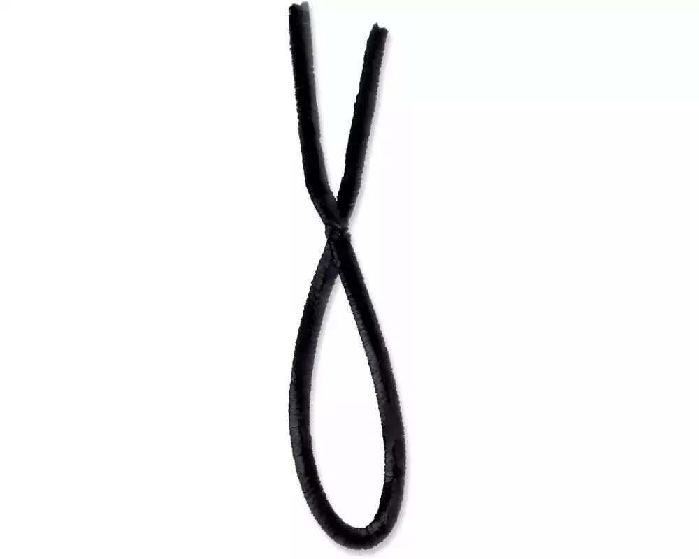 URSUS Chenilledraht 8 mm Schwarz, 10 Stück