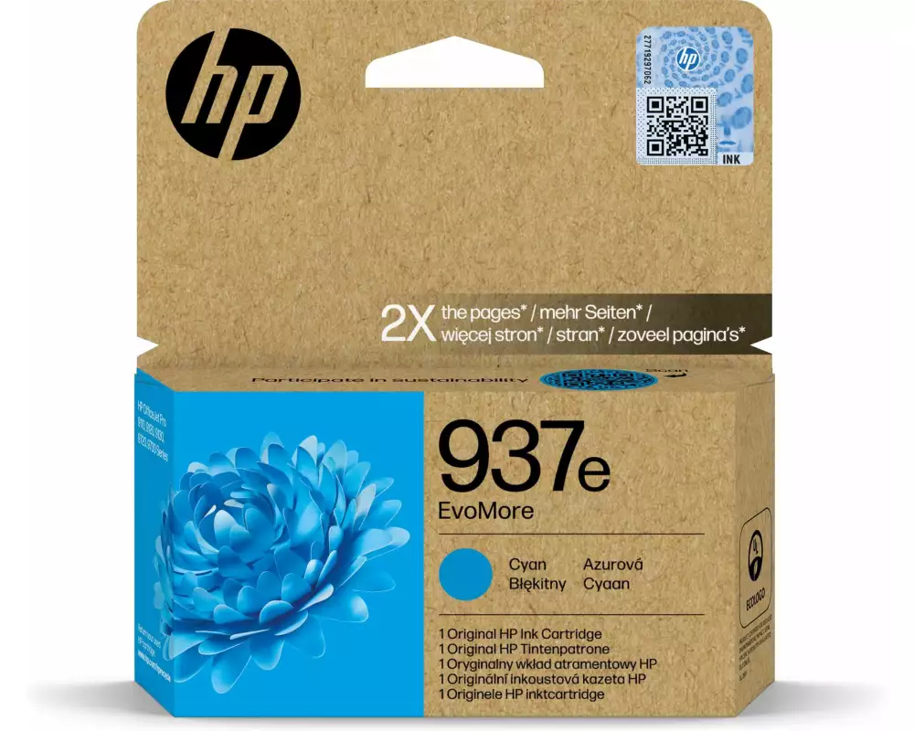 HP Tinte Nr. 937e (4S6W6NE) Cyan