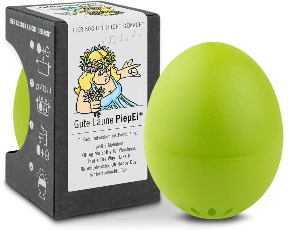 PiepEi Küchentimer Singende Eieruhr Gute Laune, Hellgrün