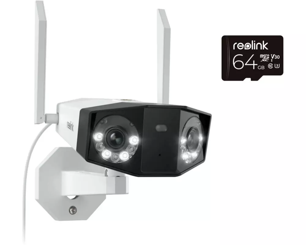Reolink Netzwerkkamera Duo 2 WiFi inkl. 64GB Micro-SD