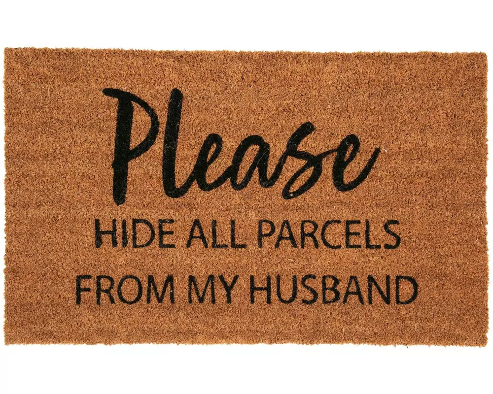 pad Fussmatte Please hide all Parcels 45 cm x 75 cm