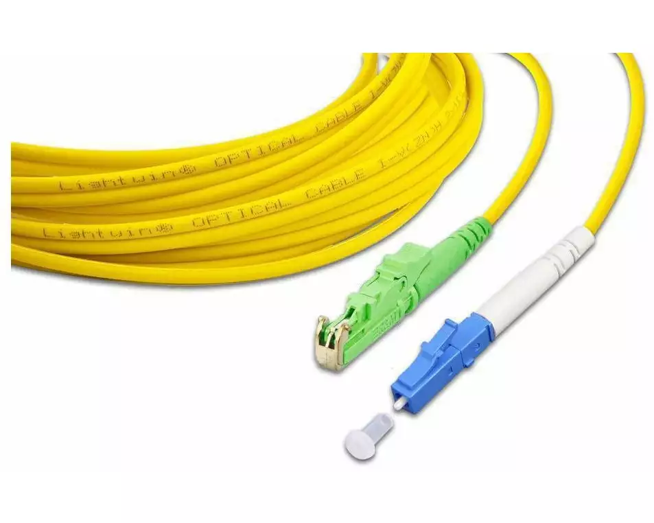 Lightwin LWL-Patchkabel Singlemode E2000/APC – LC, OS2, Simplex, 3 m