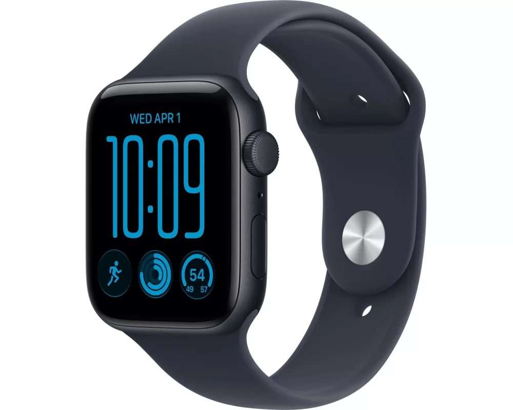 Apple Watch SE 3 44 mm GPS Midnight Aluminium, Blue Sportband M/L