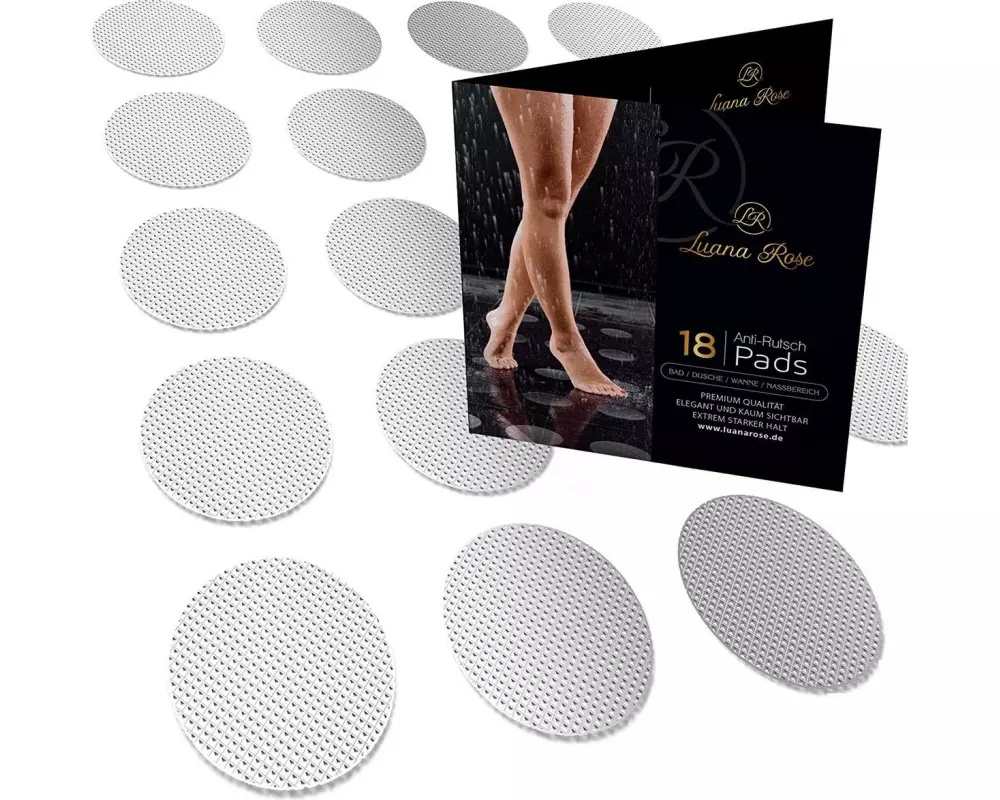 Luana Rose Anti-Rutsch Pads XXL 18 Stück, Transparent