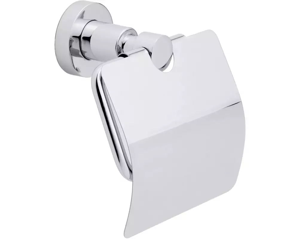 tesa Toilettenpapierhalter Loxx mit Deckel Silber