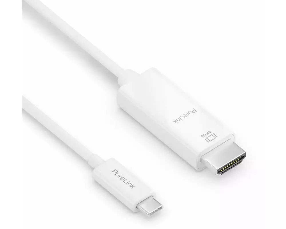 PureLink Kabel IS2200-010 USB Type-C - HDMI, 1 m, Weiss
