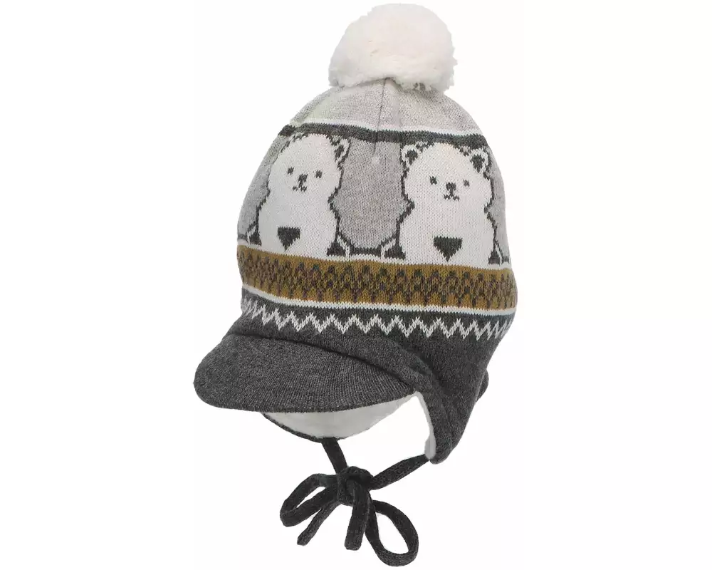 Sterntaler Wintermütze Eisbär Silber Gr. 39
