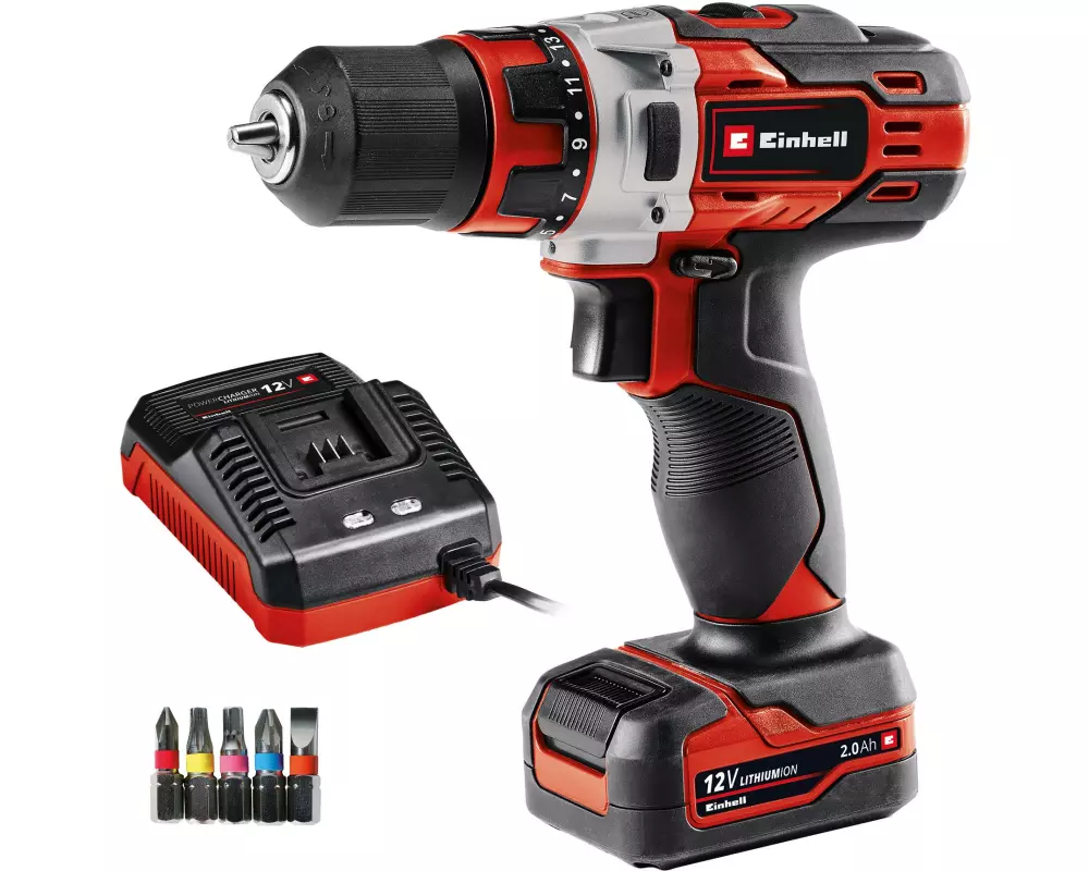 Einhell Akku-Bohrschrauber TE-CD 12/1 Li 2.0 Ah Kit