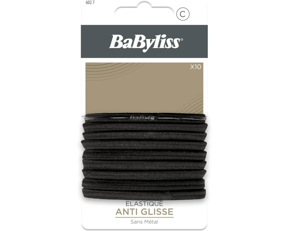 Babyliss 794602 Haargummi rutschfest 6 mm schwarz