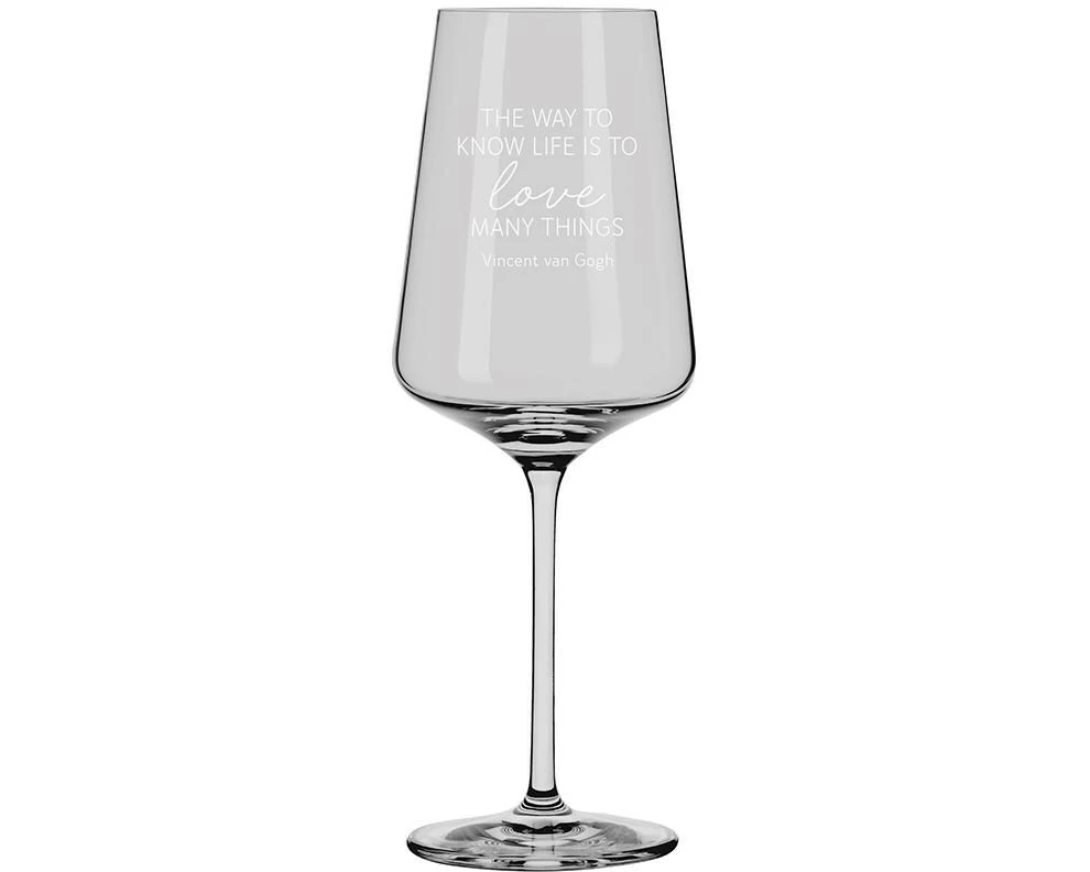 Grafik Werkstatt Weissweinglas Vincent van Gogh