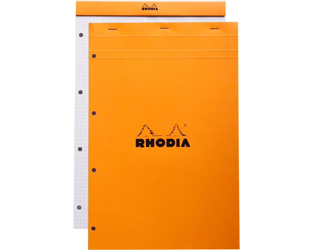 RHODIA Notizblock orange 210x318mm 20200C kariert 80 Blatt