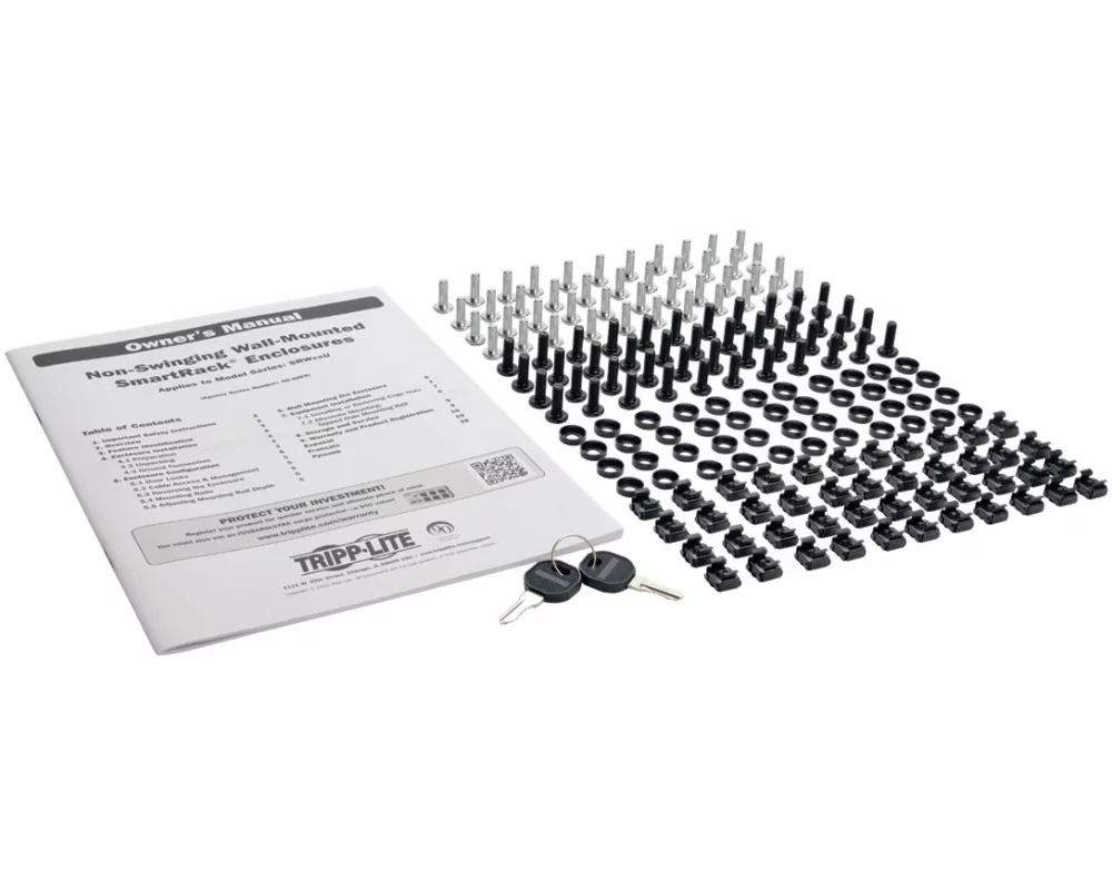 EATON TRIPPLITE SmartRack 21U, Low-Profile, Switch-Depth, Wall-Mount, Half-Height, Rack Enclosure