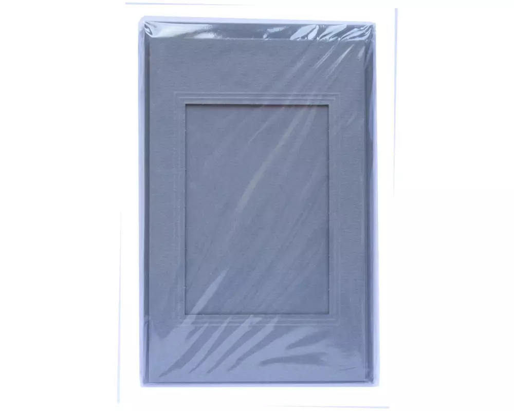 Folia Passepartout-Karten 220g/m2 eckig Grau