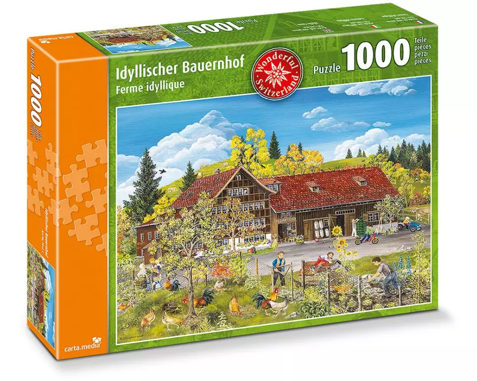 Carta.Media Puzzle Idylischer Bauernhof 1000 Teile
