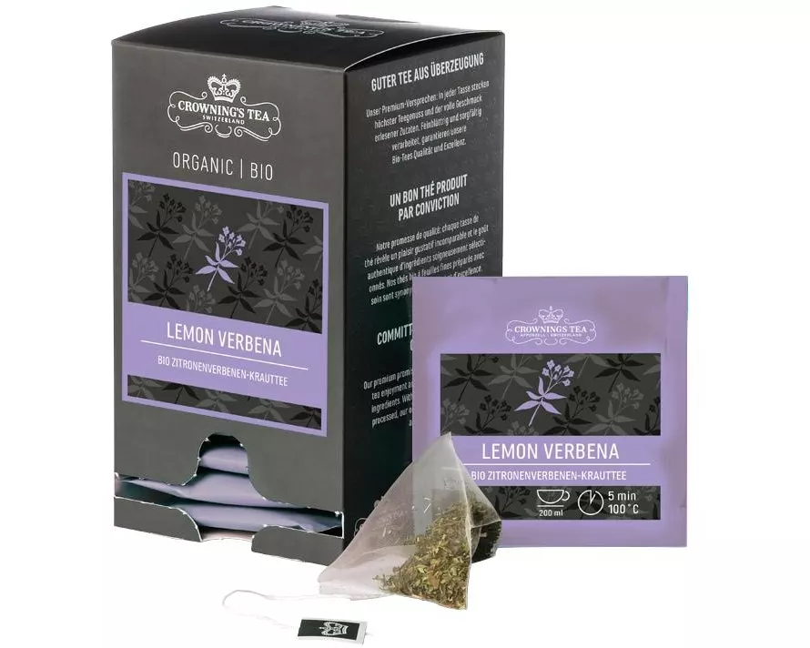 Crowning’s Tea Teebeutel Bio Lemon Verbena 15 Stück
