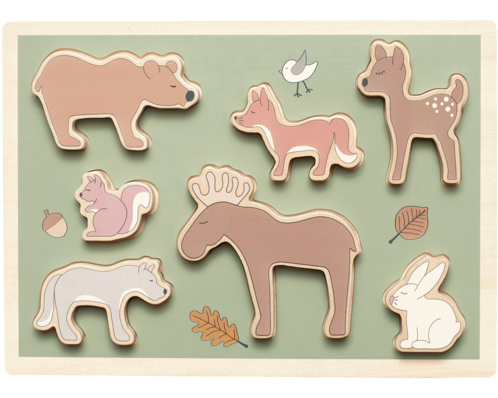 JABADABADO Steckpuzzle Wald T278 29x21x1cm